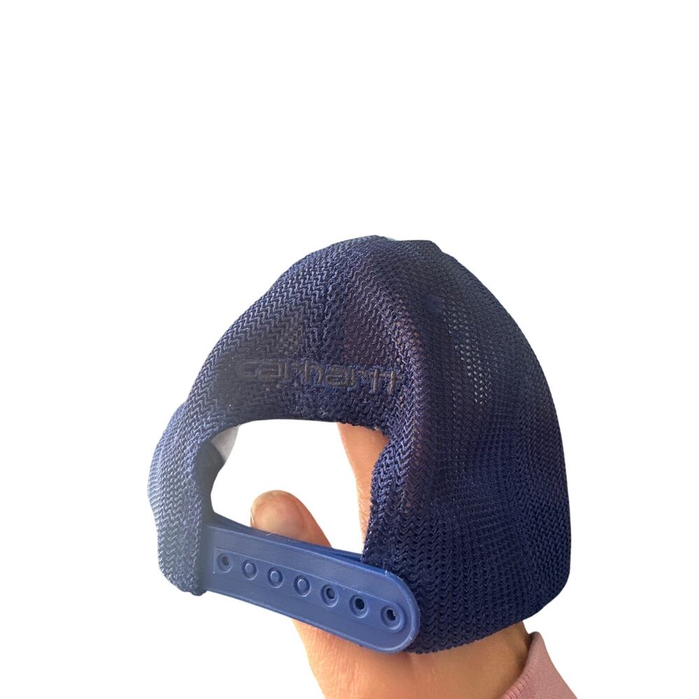 Carhartt Hat Cap Snap Back Blue Mesh Trucker Patch Flexfit 110 Mens Spring 2022 - Picture 3 of 4